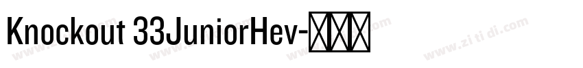 Knockout 33JuniorHev字体转换 Knockout 33JuniorHev字体转换